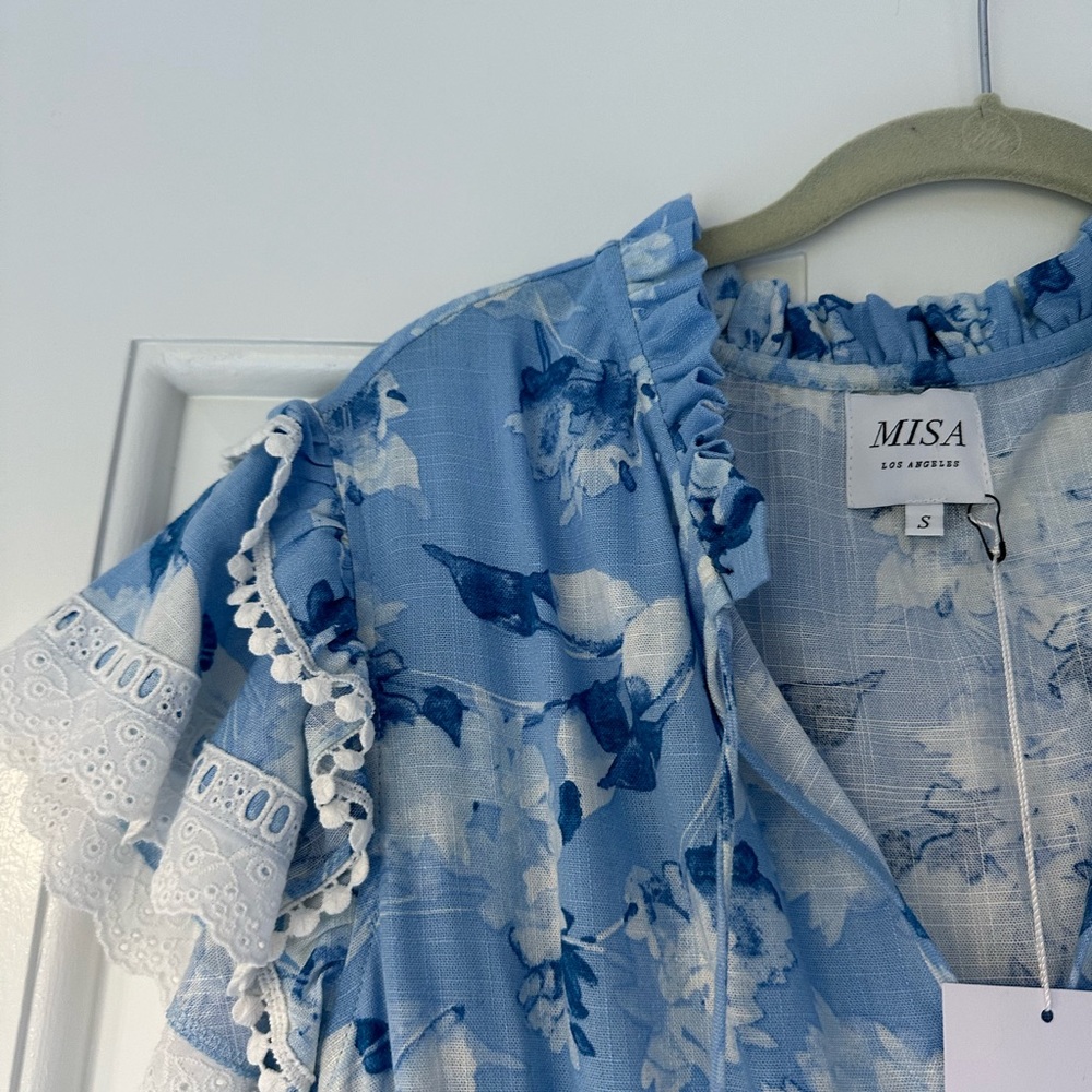 - Misa Lilian Blue Dress (Blue Wildflower) - Picture 6 of 9